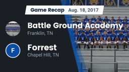 Recap: Battle Ground Academy  vs. Forrest  2017