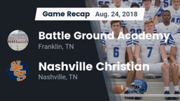 Recap: Battle Ground Academy  vs. Nashville Christian  2018