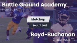 Matchup: Battle Ground vs. Boyd-Buchanan  2018