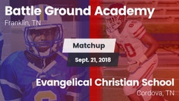 Matchup: Battle Ground vs. Evangelical Christian School 2018
