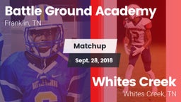 Matchup: Battle Ground vs. Whites Creek  2018