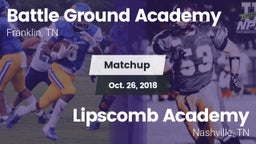 Matchup: Battle Ground vs. Lipscomb Academy 2018