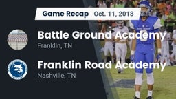 Recap: Battle Ground Academy  vs. Franklin Road Academy 2018