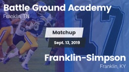 Matchup: Battle Ground vs. Franklin-Simpson  2019