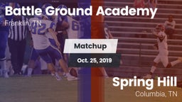 Matchup: Battle Ground vs. Spring Hill  2019
