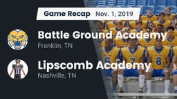 Recap: Battle Ground Academy  vs. Lipscomb Academy 2019