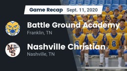 Recap: Battle Ground Academy  vs. Nashville Christian  2020