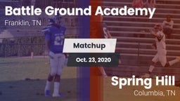 Matchup: Battle Ground vs. Spring Hill  2020