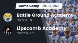 Recap: Battle Ground Academy  vs. Lipscomb Academy 2020
