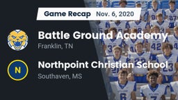 Recap: Battle Ground Academy  vs. Northpoint Christian School 2020