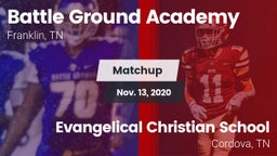 Matchup: Battle Ground vs. Evangelical Christian School 2020