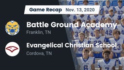 Recap: Battle Ground Academy  vs. Evangelical Christian School 2020