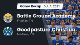 Recap: Battle Ground Academy  vs. Goodpasture Christian  2021
