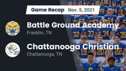 Recap: Battle Ground Academy  vs. Chattanooga Christian  2021