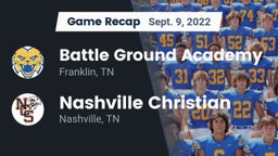 Recap: Battle Ground Academy  vs. Nashville Christian  2022