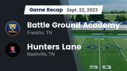 Recap: Battle Ground Academy  vs. Hunters Lane  2023