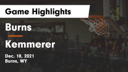 Burns  vs Kemmerer  Game Highlights - Dec. 18, 2021