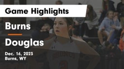 Burns  vs Douglas  Game Highlights - Dec. 16, 2023