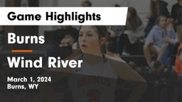 Burns  vs Wind River  Game Highlights - March 1, 2024