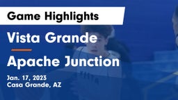 Vista Grande  vs Apache Junction  Game Highlights - Jan. 17, 2023