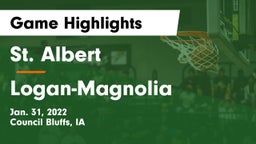 St. Albert  vs Logan-Magnolia  Game Highlights - Jan. 31, 2022