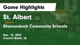 St. Albert  vs Shenandoah Community Schools Game Highlights - Dec. 15, 2023