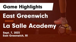 East Greenwich  vs La Salle Academy Game Highlights - Sept. 7, 2023