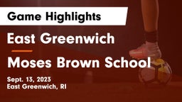 East Greenwich  vs Moses Brown School Game Highlights - Sept. 13, 2023