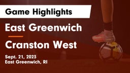 East Greenwich  vs Cranston  West Game Highlights - Sept. 21, 2023
