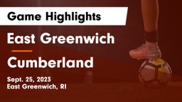 East Greenwich  vs Cumberland   Game Highlights - Sept. 25, 2023