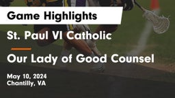 St. Paul VI Catholic  vs Our Lady of Good Counsel  Game Highlights - May 10, 2024