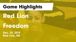 Red Lion  vs Freedom  Game Highlights - Dec. 23, 2019