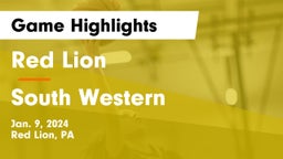 Red Lion  vs South Western  Game Highlights - Jan. 9, 2024