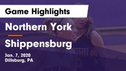 Northern York  vs Shippensburg  Game Highlights - Jan. 7, 2020