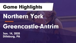 Northern York  vs Greencastle-Antrim  Game Highlights - Jan. 14, 2020