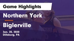 Northern York  vs Biglerville  Game Highlights - Jan. 20, 2020