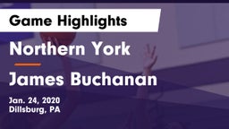 Northern York  vs James Buchanan  Game Highlights - Jan. 24, 2020