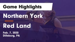 Northern York  vs Red Land  Game Highlights - Feb. 7, 2020