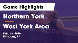 Northern York  vs West York Area  Game Highlights - Feb. 18, 2020