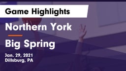 Northern York  vs Big Spring  Game Highlights - Jan. 29, 2021