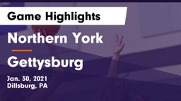 Northern York  vs Gettysburg  Game Highlights - Jan. 30, 2021