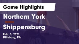 Northern York  vs Shippensburg  Game Highlights - Feb. 3, 2021