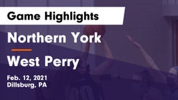 Northern York  vs West Perry  Game Highlights - Feb. 12, 2021