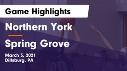 Northern York  vs Spring Grove  Game Highlights - March 3, 2021