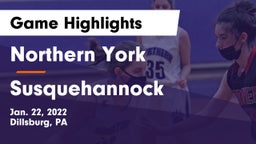 Northern York  vs Susquehannock  Game Highlights - Jan. 22, 2022