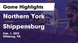 Northern York  vs Shippensburg  Game Highlights - Feb. 1, 2022