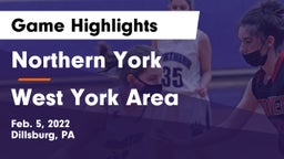 Northern York  vs West York Area  Game Highlights - Feb. 5, 2022