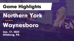 Northern York  vs Waynesboro  Game Highlights - Jan. 17, 2023