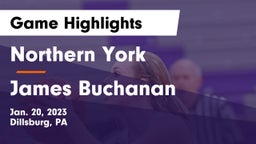 Northern York  vs James Buchanan  Game Highlights - Jan. 20, 2023