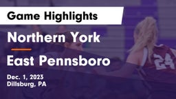 Northern York  vs East Pennsboro  Game Highlights - Dec. 1, 2023
